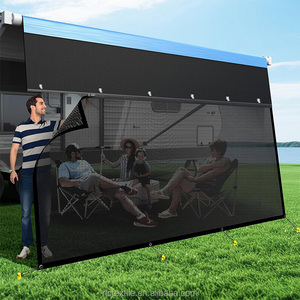 PVC <strong>Mesh</strong> RV Awning Sun Shade Screen Motor Home With Zipper Easy Install Sunscreen Shade For Trailer Awning - Product Image 1