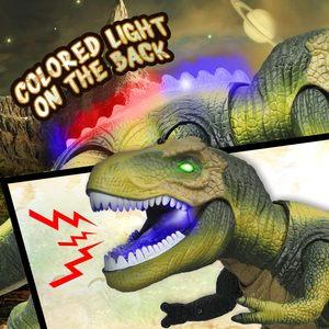 EPT vera luce a LED giocattolo per dinosauro con telecomando per bambini da ragazzo che si illuminano di plastica dinosauro da passeggio con caratteristiche uniche - Product Image 4