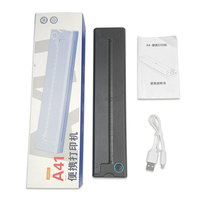 Petite imprimante thermique portable Bluetooth A4, imprimante thermique portable USB, imprimante sans fil, machine d'impression de documents, imprimante thermique pour photos de téléphone