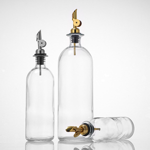 Bottiglia in Vetro per Sciroppo di Caffè <span class=keywords><strong>all</strong></span>'Ingrosso 200ml 500ml 1000ml con Beccuccio in Metallo, Contenitore per Olio d'Oliva - Product Image 6