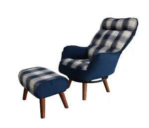 איטלקי סגנון יחיד מושב טרקלין כורסא עם הדום סלון ספת כיסא