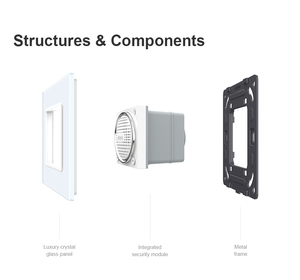 Support mural intelligent LIVOLO pour haut-parleur |   Interrupteur <span class=keywords><strong>audio</strong></span> mural IP41 de type 86 standard britannique, connexion haute vitesse 5.0, pour maison et hôtel - Product Image 4