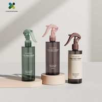 Flacon pulvérisateur vide de luxe en plastique avec pompe à gâchette pour parfum, soins capillaires, et désinfectant pour les mains, personnalisable avec logo