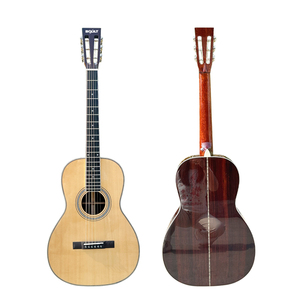 Factory Gloss Painting High Quality Custom 38 Inch Solid Spruce <b>Top</b> Acoustic Guitar - Product Image 1