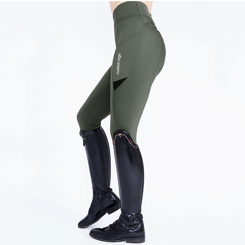 Высококачественные быстросохнущие на заказ печатные вышитые 4-сторонние эластичные штаны Jodphurs для верховой езды, силиконовые бриджи, одежда для верховой езды