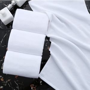 Hotel <b>Bath</b> <b>Towels</b> Pure Cotton White 35x72cm 100g 35x75cm 120g 150g 40x80cm 180g 50x100cm 250g Skin Friendly Rectangle <b>Towel</b> <b>Set</b> - Product Image 4