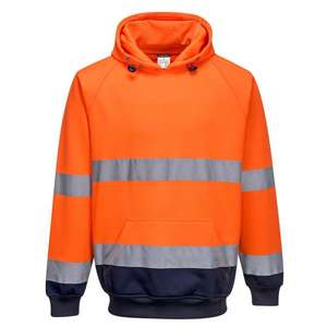 PORTWEST - B316ONRS Sudadera con capucha azul marino/naranja bicolor de alta visibilidad-EAN 5036108319619 WORKWEAR de 2017 - Product Image 1