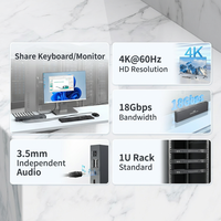 Commutateur KVM HDMI manuel à 8 ports avec indicateur LED, bande passante de 18 Gbit/s et large compatibilité OS pour 8 ordinateurs