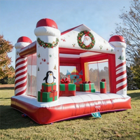 Château gonflable commercial de Noël, combo gonflable Père Noël, Casse-Noisette, Portier pour Fêtes ou Expositions