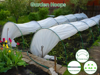 Serre de jardin de 18,9 pouces avec structure en PVC facilement assemblable, en bois traité sous pression, filet de protection, tunnel de culture écologique