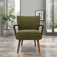 Canapé moderne de luxe en velours moelleux pour salon chaise de détente rembourrée en bois massif
