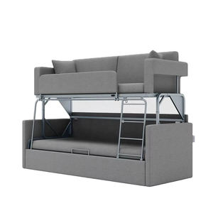 Sofá convertible con marco de <span class=keywords><strong>Metal</strong></span> grueso resistente para ahorrar espacio, litera, sofá cama con escalera para sala de estar, apartamento pequeño, venta al por mayor - Product Image 1