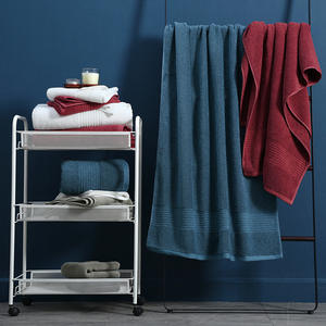 Vente en gros Ensemble de serviettes de bain blanches de haute qualité, 100% coton, serviettes éponge douces, ensemble de serviettes confortables - Product Image 3