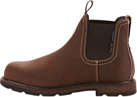 Chaussures de sécurité Work Groundbreaker Chelsea H2O à embout d'acier pour hommes - Semelle intermédiaire et extérieure en caoutchouc, doublure en fourrure, construction hivernale