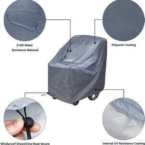 Wheelchair Dust Cover 115x75x130cm Polyester Protective Cover for Electric Wheelchair Mobility Scooter - Product Image 3