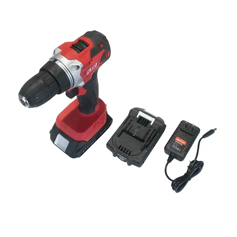 Cordless Drill Electric Rechargeable Cordless And Brushless Impact Driver Drill With 2 18V 4.0Ah Lithium-ion Batteries