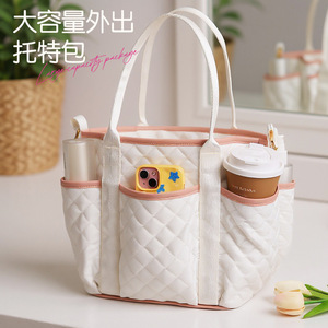 Mami Bag Large Capacity Insulated Tote For Mom Baby Stroller Storage Handheld Shoulder Bag Daily Use - Product Image 3