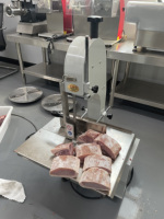 Scie à os électrique semi-automatique en acier inoxydable, machine de découpe commerciale pour poissons, viandes et os congelés destinée à la transformation alimentaire