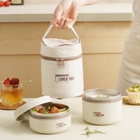 Bestseller Milieuvriendelijke Lunchbox Roestvrij Staal Voedsel Container Bento Box Met Isolatie Zakken