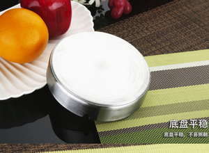 Cendrier rond en acier inoxydable personnalisé DFA1210, plaque en métal, logo personnalisé par laser ou impression sur soie - Product Image 3