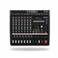 Console de mixage audio numérique et d'enregistrement CMS 600-3/1000-3/1600-3 en gros avec double processeur DSP 99, corps métallique, sortie 1000W, 6 canaux