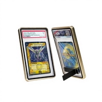 Protecteur de carte gradée en aluminium magnétique avec protection UV, pare-chocs pour carte gradée avec plaque arrière transparente en acrylique