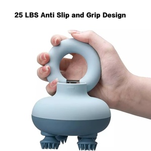 Masseur de tête et de cuir chevelu en silicone léger, vibrant, 3D, mini, nouveau, mécanique, 2 vitesses, relaxation équilibrée - Product Image 6