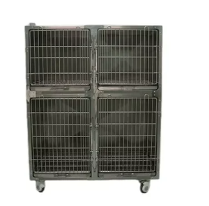 Veteriner kliniği için yüksek kalite 304 paslanmaz çelik katı köpek veteriner kafesi-güvenli ve dayanıklı - Product Image 1