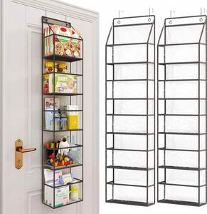 PVC Multifunctional Storage Bag for Bathroom 5-Layer Door Foldable Organizer for Toys Skin Care Products Daily Necessities - Product Image 1
