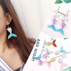 อุปกรณ์จัดปาร์ตี้ ของชำร่วยสำหรับเด็ก ของตกแต่งสมุดภาพ งานฝีมือ DIY หางนางเงือก สไลม์ ชาร์มเรซิ่น จี้เรซิ่นแบบแบน - Product Image 2