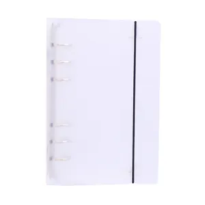 Medium 6 Ring A6 Transparent Plastic Binder For A6 Inserts Bible / Planners