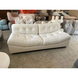 Muebles Disen, Sofá Moderno Nórdico de 2 Plazas, Estructura de Madera Maciza, Tapizado en Tela, Sofá Italiano de Lujo - Product Image 3