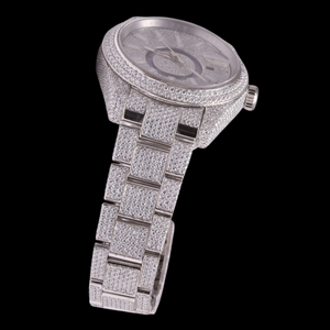 Top Selling Custom Design Moissanite Diamond Quartz <b>Watch</b> Stainless Steel OEM Brand Wristwatch Available <b>For</b> Sale - Product Image 6