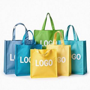 Sacs fourre-tout non tissés personnalisés de haute qualité pour le commerce de détail, sacs d'épicerie multicolores réutilisables pour les activités promotionnelles - Product Image 1