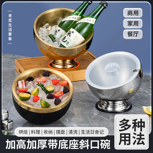 Double Wall Stainless Steel <b>Sauce</b> Bowl Small Condiment Dish For Home Use Solid Color - Product Image 2