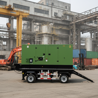 Générateurs silencieux sur remorque 50 kW, 80 kW, 100 kW, 120 kW avec moteur Cummins, générateur diesel portable, prix