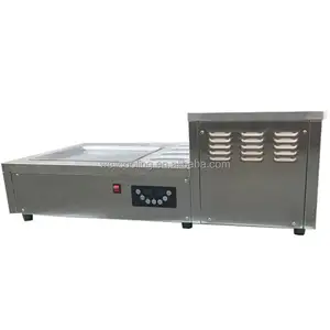 Counter Top Single Pan Fluxo Conveniente de Pequenas Empresas Comerciais Quick-Frozen Ice Cream Roll Machine