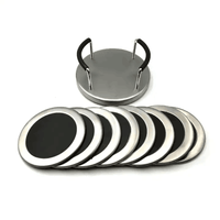Sous-verre en métal résistant à la chaleur, protection de table anti-rayures, utilisation promotionnelle, impression numérique