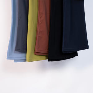 Otoño Color sólido Tallas grandes Bell Bottom Leggings Pantalones de Yoga de cintura alta - Product Image 3