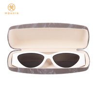 Étui rigide pour lunettes en cuir PU, boîte de rangement portable pour lunettes, étui à lunettes pour la mode et l'usage quotidien