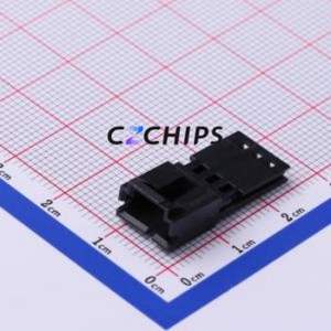 103653-2 Housing (Wire-to-Board / Wire-to-Wire) P=2.54mm Connector 1x3P 2.54mm 1 3 - Product Image 1