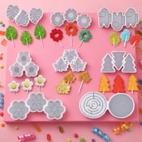 AK arbre de noël feuille d'érable époxy Silicone moule pour résine bijoux Silicone chocolat moules à sucettes Fondant décoration de gâteau