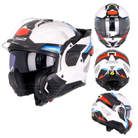 Casque de Moto Modulaire Intégral LS2 FF910 ADVANT2 à Double Visière Anti-Buée, Design Réversible à 180 Degrés, État Neuf