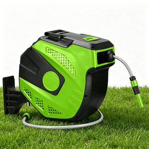 VERTAK 20m Plastic Reel <b>Wall</b> <b>Mount</b> Anti-Corrosion Rewindable Retractable with 1/2'' PVC - Product Image 1