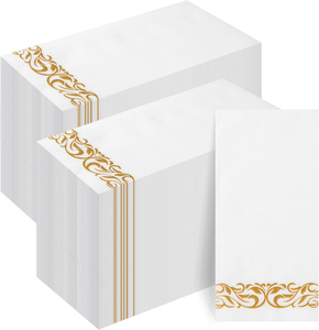 <span class=keywords><strong>Servilletas</strong></span> de papel Airlaid de 1 capa personalizadas, <span class=keywords><strong>servilletas</strong></span> impresas con logotipo de <span class=keywords><strong>Decoupage</strong></span>, dobladas en estilo bolsa Lisa para uso en restaurantes y bodas - Product Image 4