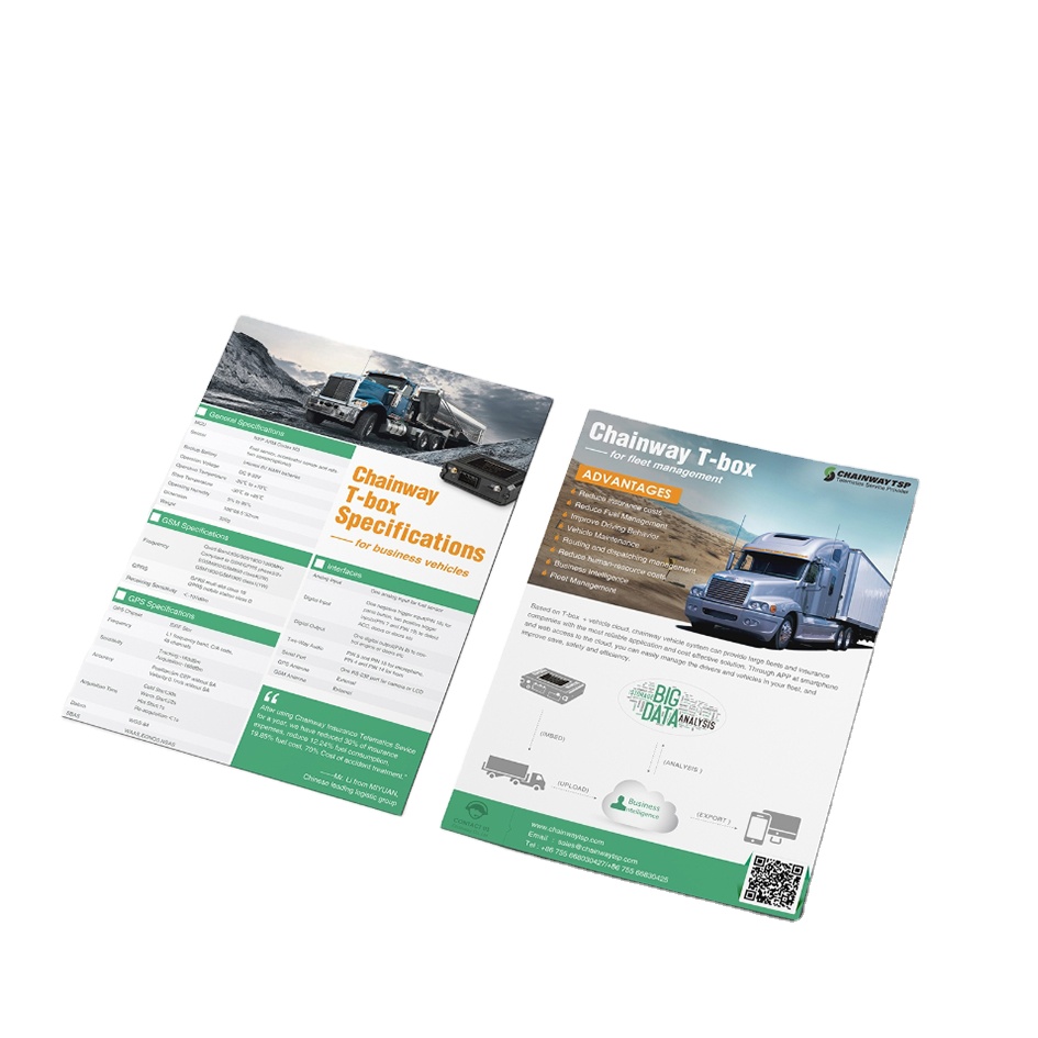 Customizable A3/A4/A5 Single Page Flyer Book Printed on High-Quality Paper