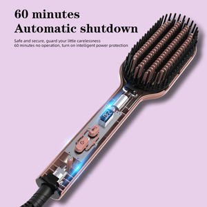 Lisseur électrique portable multifonctionnel, peigne chauffant coiffant, anti-brûlure, fer négatif, lisseur rapide, <span class=keywords><strong>brosse</strong></span> - Product Image 4