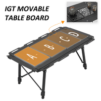 Nouvelle conception, table tactique multifonctionnelle en alliage d'aluminium, combinaison libre, légère, pliable, table de camping IGT pour l'extérieur