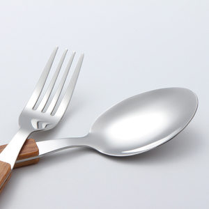 Tay Cầm Bằng Gỗ Thép Không Gỉ Dĩa Và Dao Sang Trọng Bộ Dao Kéo Màu Vàng Cho wedd Matte Vàng Dao Kéo Cho Đám Cưới - Product Image 4