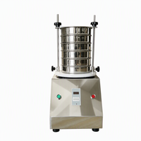 Agitateur de tamis haute fréquence en acier inoxydable 200 mm, machine de tamisage de laboratoire avec affichage numérique et minuterie 0,125 kW pour tests de sol et de ciment